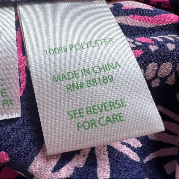 Lilly Pulitzer Savanna Long Sleeve Top Bright Navy Swing Of Things Size S - Picture 9 of 11